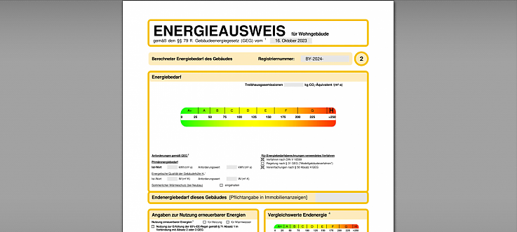 Energieausweis Bedarfsorientiert