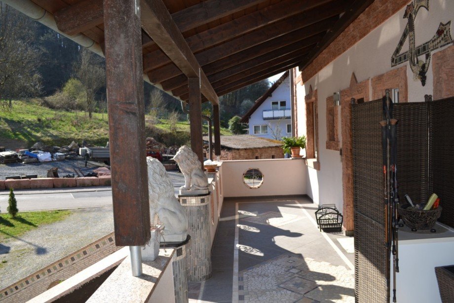 Terrasse Doppelhaush�lfte Leidersbach / Ebersbach