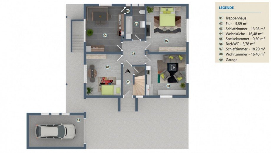 Erdgeschoss Zweifamilienhaus Gro�ostheim