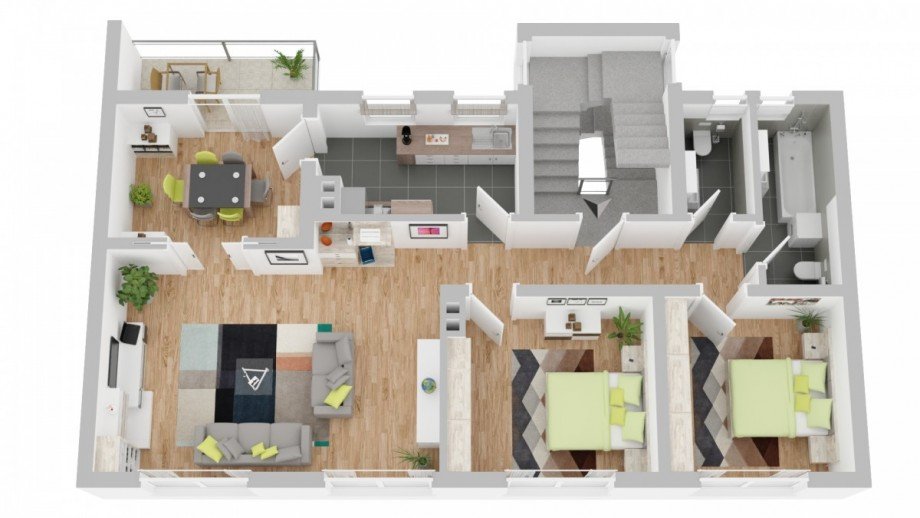 OG2 eine Wohnung Mehrfamilienhaus Aschaffenburg