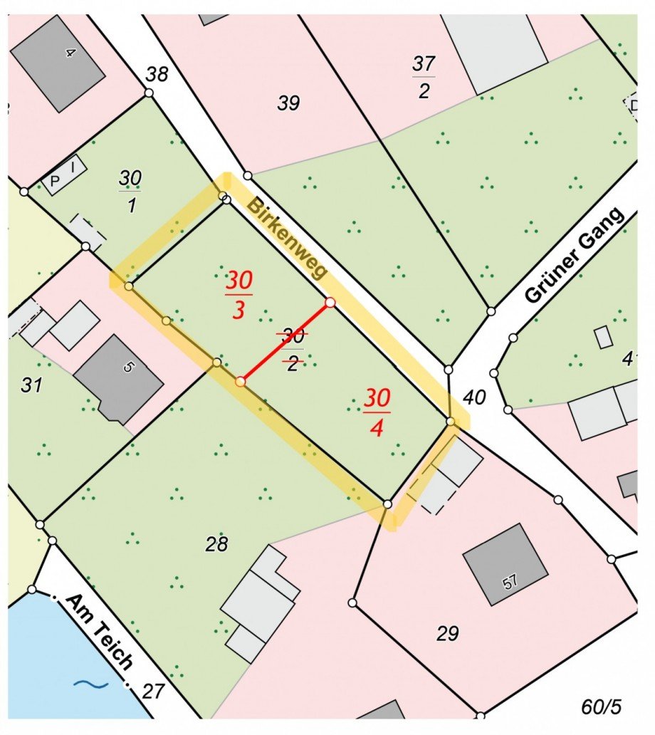 Lageplan Bild 2 Grundst�ck Burow / Weltzin