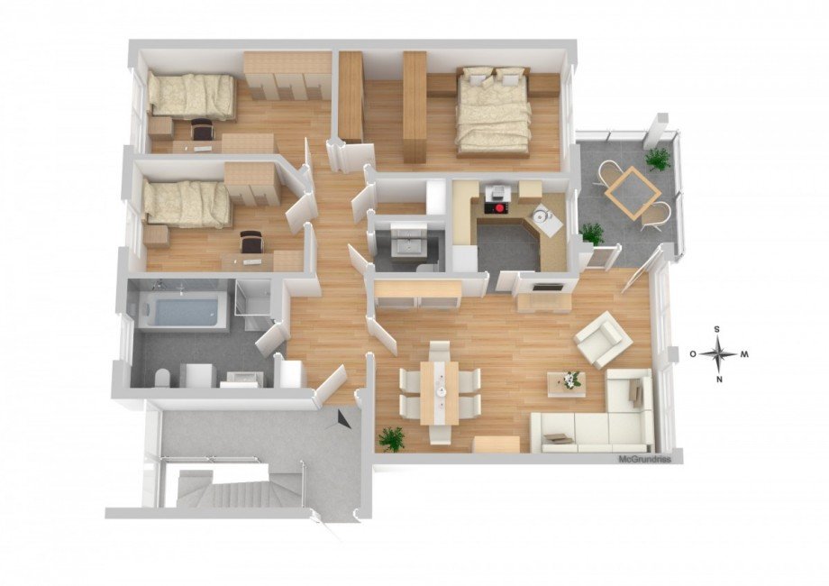 Grundriss Etagenwohnung Mainaschaff