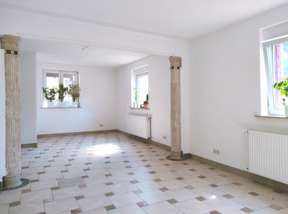Wohnzimmer Doppelhaush�lfte Leidersbach / Ebersbach