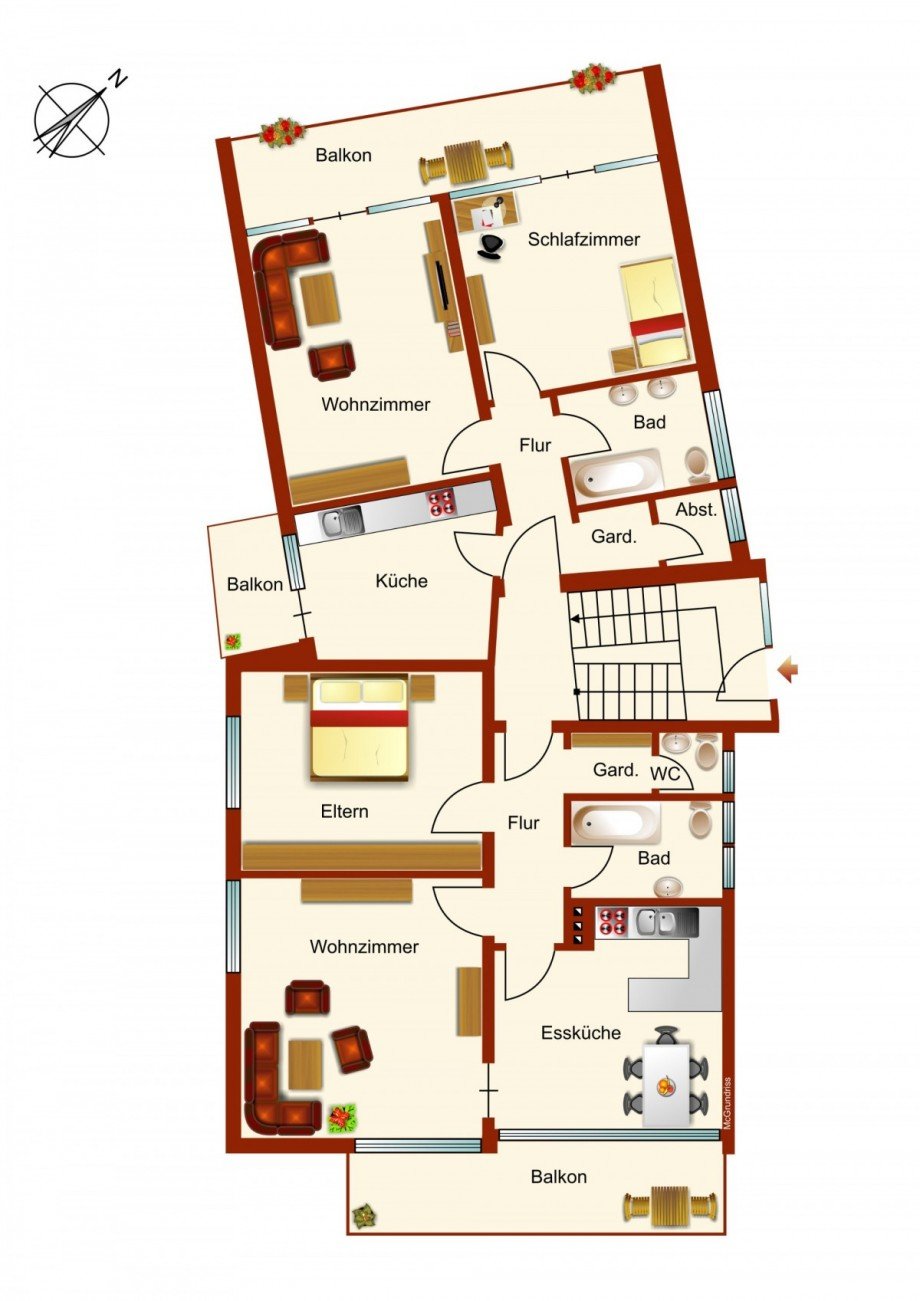 Obergeschoss Mehrfamilienhaus Jossgrund