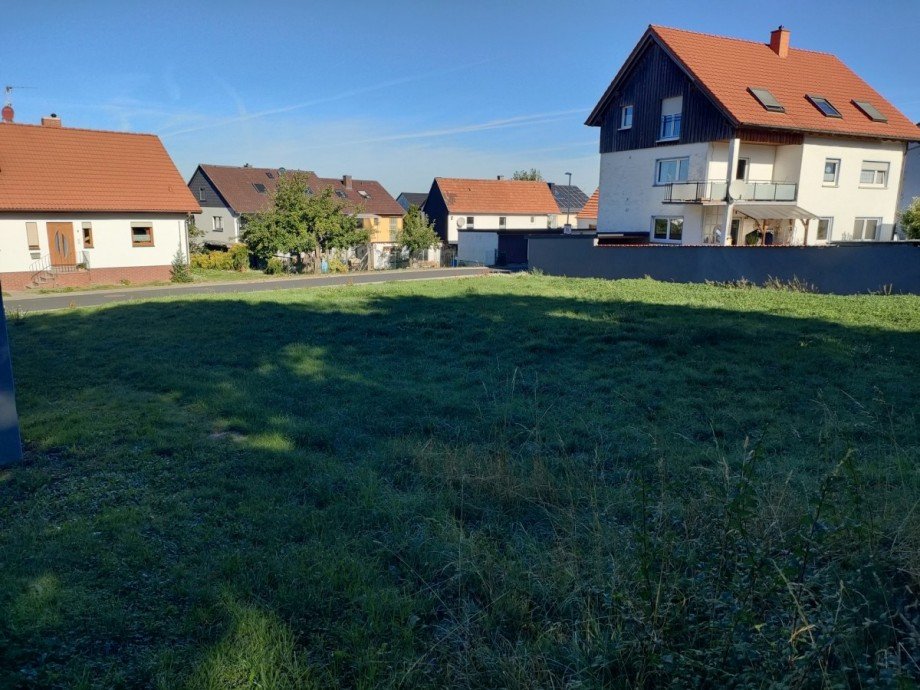 Ansicht von hinten Grundst�ck Gro�ostheim