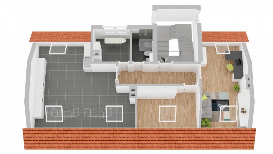 Grundriss DG Mehrfamilienhaus Aschaffenburg