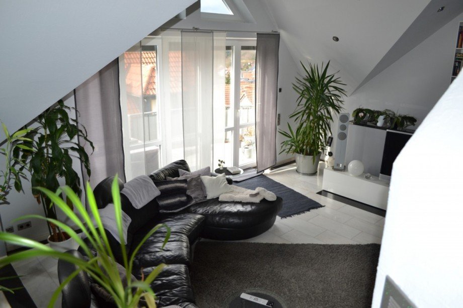 Wohnzimmer Dachgeschosswohnung Haibach