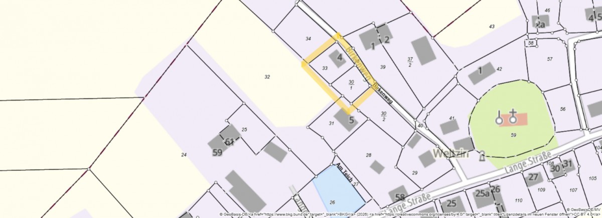 Lageplan V2 gaiamvlight-kartenbild V1 Grundst�ck Burow / Weltzin