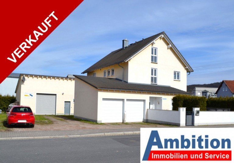 bild verkauft 1 Aschaffenburg - Schweinheim Zweifamilienhaus VERKAUFT - Gewerbeimmobilie mit traumhaftem Zweifamilienhaus und Lagerhalle inkl. B�ro