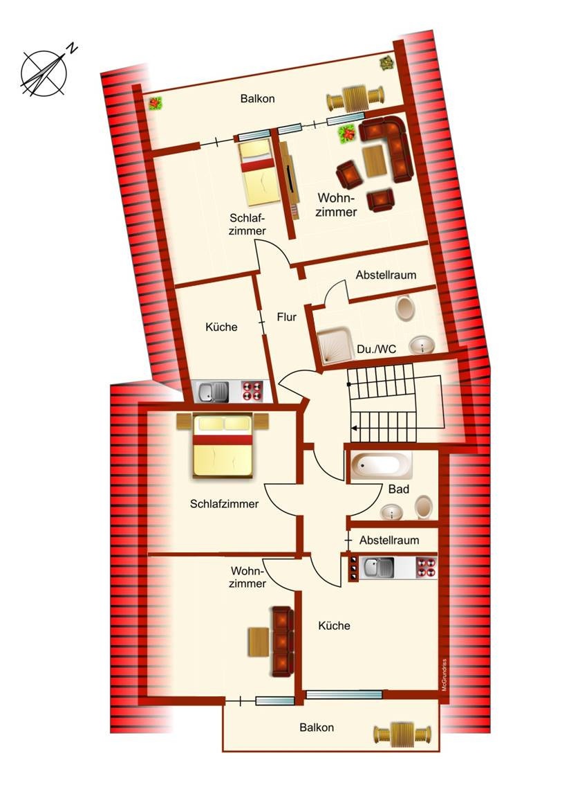 Dachgeschoss Mehrfamilienhaus Jossgrund