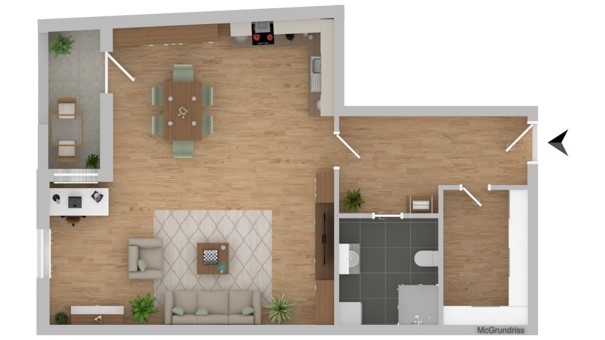 Grundriss Etagenwohnung Miltenberg
