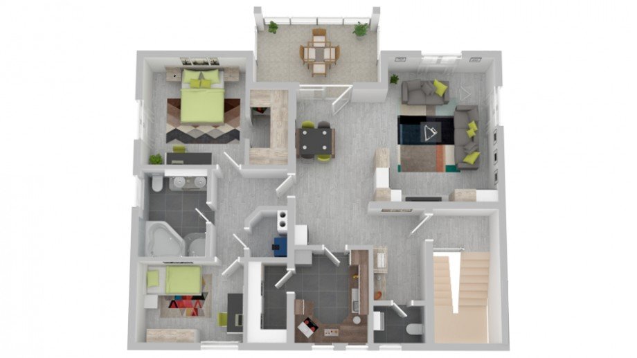 Grundriss OG Zweifamilienhaus Aschaffenburg