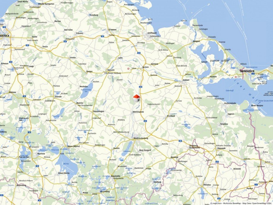 Geolyzer Kartenausschnitt Grundst�ck Burow / Weltzin