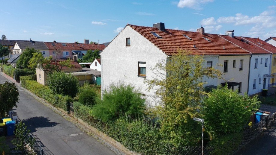 Ansicht von links Reiheneckhaus Aschaffenburg / Nilkheim