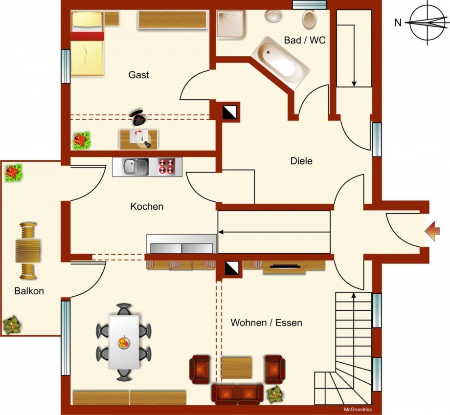 Erdgeschoss Mehrfamilienhaus Aschaffenburg