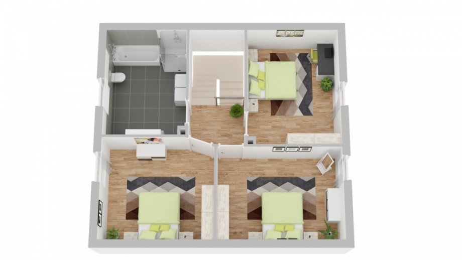 Grundriss OG Einfamilienhaus Gro�ostheim