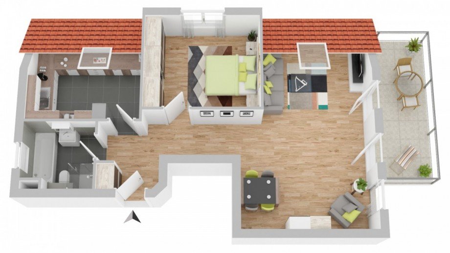 Grundriss Etagenwohnung Rodgau
