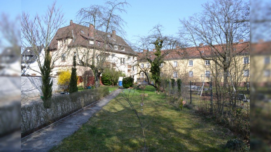 Gartenansicht Mehrfamilienhaus Aschaffenburg